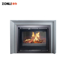 ZLR18 Manufacture European Style Cast Iron Insert Wood Fireplace